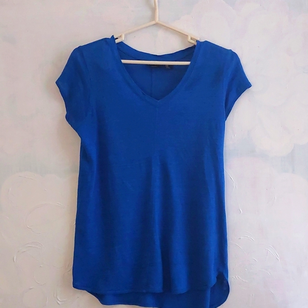 Nwot Tahari 100% Linen Tee Size Med